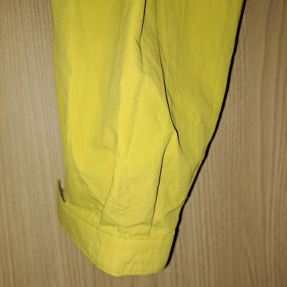 Vintage Cargo Capri Pants lime Tan Zip Pockets Relaxed Fit Women's‎ Size M - Picture 12 of 13